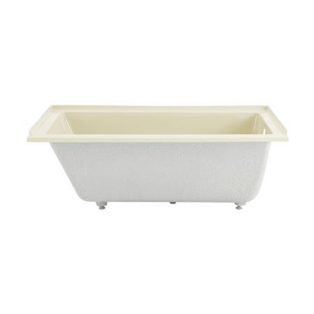 Swiss Madison Voltaire 60" Three Wall Alcove Acrylic Soaking Tub with Right Drain and Overflow Bisque
