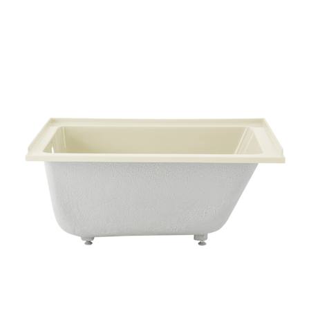 Swiss Madison Voltaire 48" Three Wall Alcove Acrylic Soaking Tub with Left Drain and Overflow Bisque