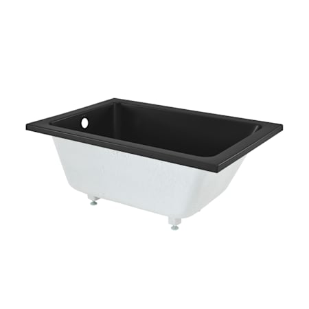 Swiss Madison Voltaire 48" Drop In Acrylic Soaking Tub with Reversible Drain and Overflow Matte Black