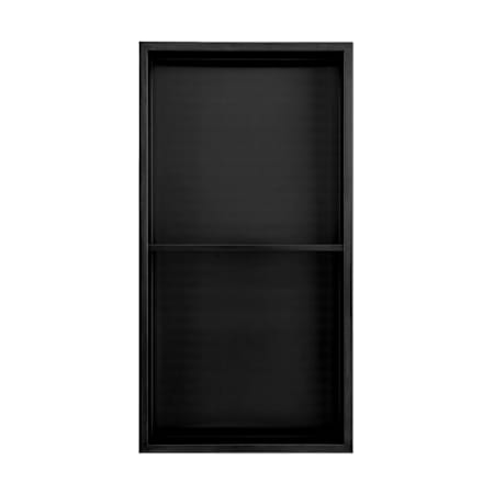 Swiss Madison Voltaire 24" x 12" x 4" Stainless Steel Shower Niche with Double Shelves Matte Black