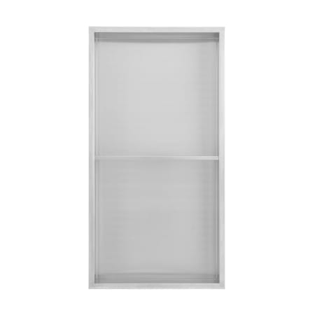 Swiss Madison Voltaire 24" x 12" x 4" Stainless Steel Shower Niche with Double Shelves Matte Chrome