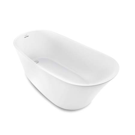 Swiss Madison Sublime 67" Free Standing Acrylic Tub with Reversible Drain and Overflow White