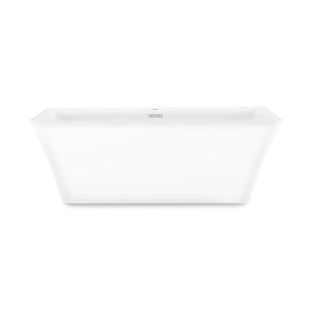 Swiss Madison St. Tropez 67" Free Standing Acrylic Tub with Center Drain and Overflow - Toe-Tap Drain Included White