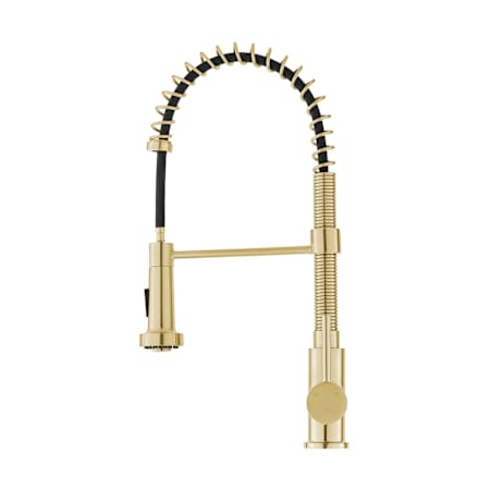 Swiss Madison Nouvet 1.5 GPM Single Hole Pre-Rinse Pull Down Kitchen Faucet Brushed Gold