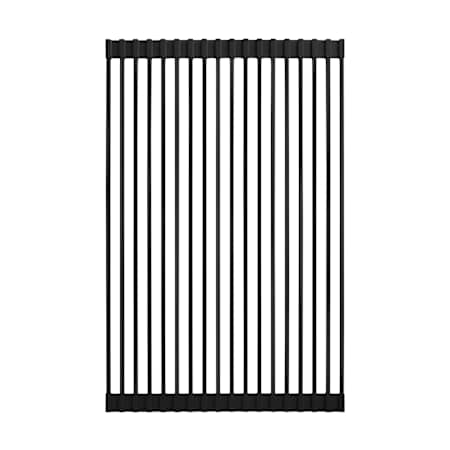 Swiss Madison 20-1/2" L x 13" W Silicone Roll Up Sink Grid Black