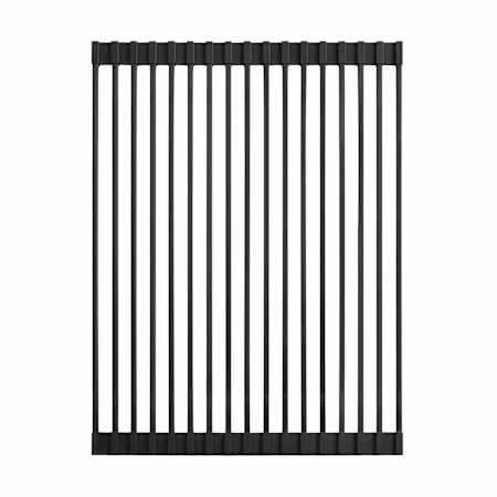 Swiss Madison 16-7/8" L x 12-15/16" W Silicone Roll Up Sink Grid Black