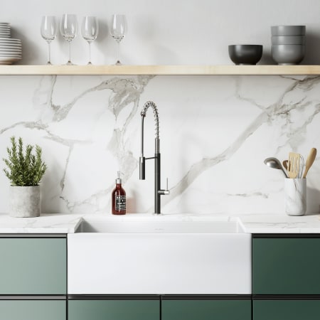 Swiss Madison Lyon 30" Farmhouse Single Basin Fireclay Kitchen Sink White
