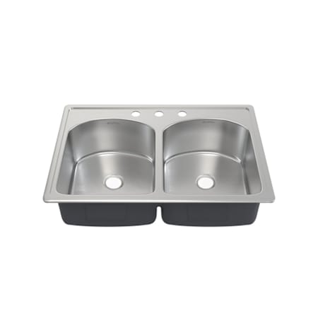 Swiss Madison Ouvert 33" Drop In Double Basin Stainless Steel Kitchen Sink Stainless Steel