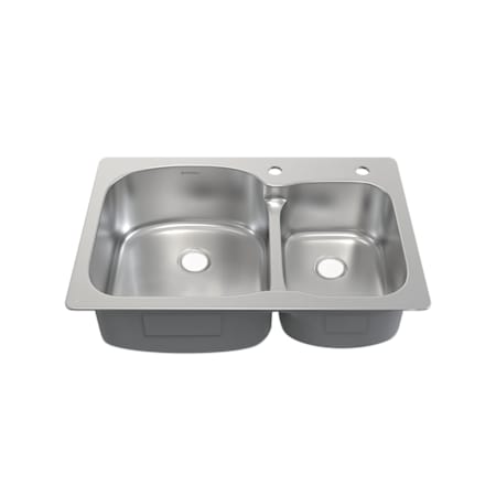 Swiss Madison Ouvert 33" Drop In Double Basin Stainless Steel Kitchen Sink Stainless Steel