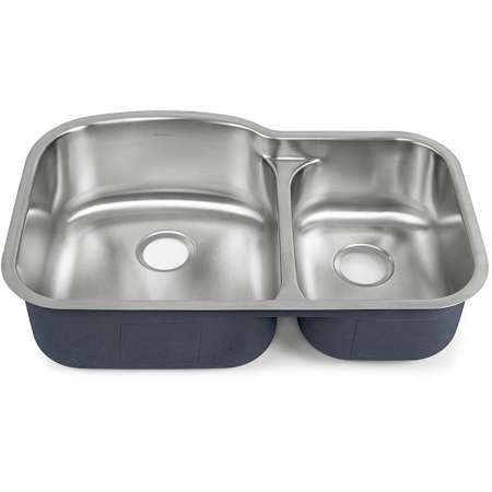 Swiss Madison 32" Undermount Double Basin Stainless Steel Kitchen Sink Stainless Steel