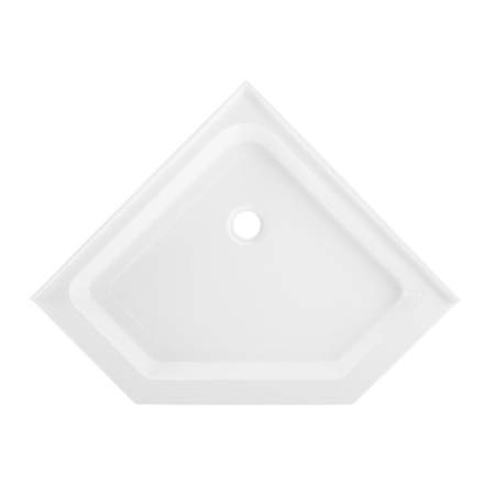 Swiss Madison Voltaire 36" x 36" Neo-Angle Shower Base with Single Threshold and Rear Drain Glossy White