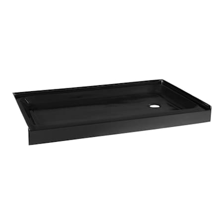Swiss Madison Voltaire 36" x 60" Rectangular Shower Base with Single Threshold and Right Drain Glossy Black