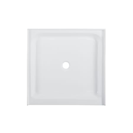 Swiss Madison Voltaire 42" x 42" Rectangular Shower Base with Single Threshold, and Center Drain Glossy White