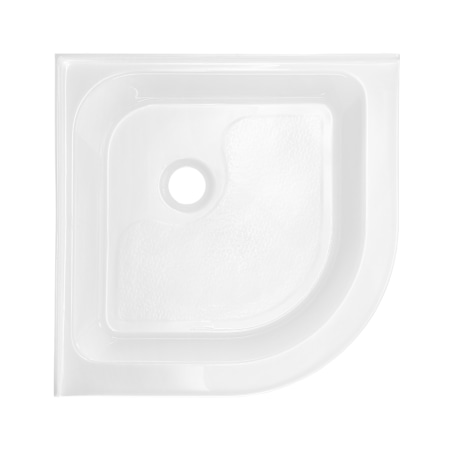 Swiss Madison Voltaire 32" x 32" Neo-Angle Shower Base with Single Threshold and Center Drain Glossy White