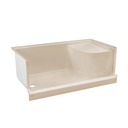 Swiss Madison Aquatique 59-3/4" x 32" Rectangular Shower Base with Single Threshold and Left Drain Biscuit