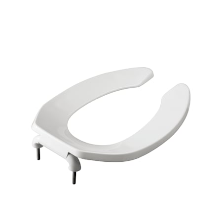 Swiss Madison Elongated Open-Front Toilet Seat with Soft Close White