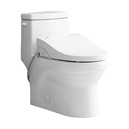 Swiss Madison Virage 1.28 GPF One Piece Elongated Toilet with Left Hand Lever - Seat Included White