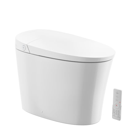 Swiss Madison Viro V10 Smart 1.6 GPF Dual Flush One Piece Elongated Toilet with Left Hand Lever - Seat Included Glossy White