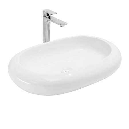 Swiss Madison Plaisir 25" Oval Vessel Ceramic Bathroom Sink White