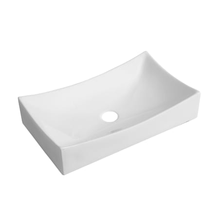 Swiss Madison Marseille 23-5/8" Rectangular Ceramic Vessel Bathroom Sink White
