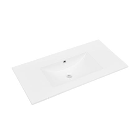 Swiss Madison 36" Ceramic Vanity Top White