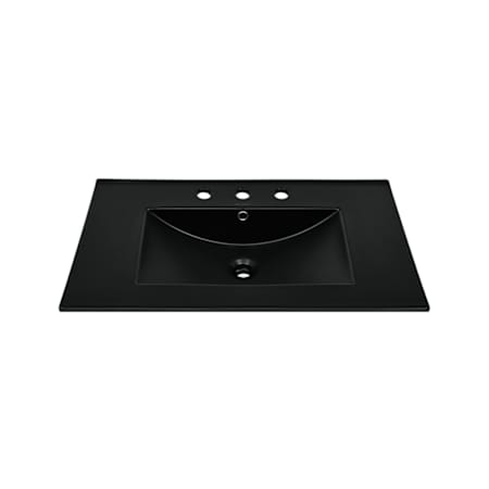 Swiss Madison 30" Ceramic Vanity Top Glossy Black
