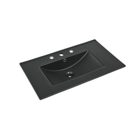 Swiss Madison 30" 3-Hole Widespread Vanity Sink Top Matte Black
