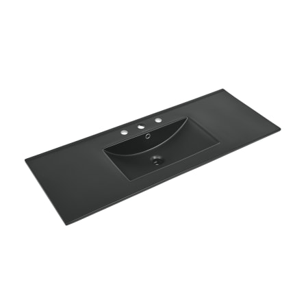 Swiss Madison 19" Ceramic Vanity Top Matte Black