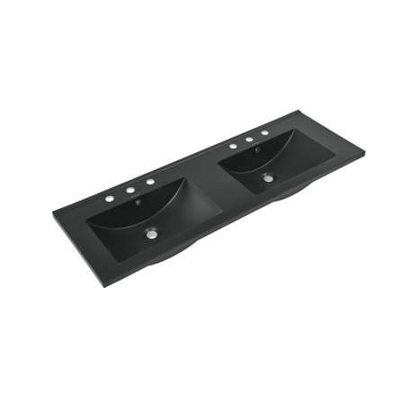 Swiss Madison 48" Ceramic Vanity Top Matte Black