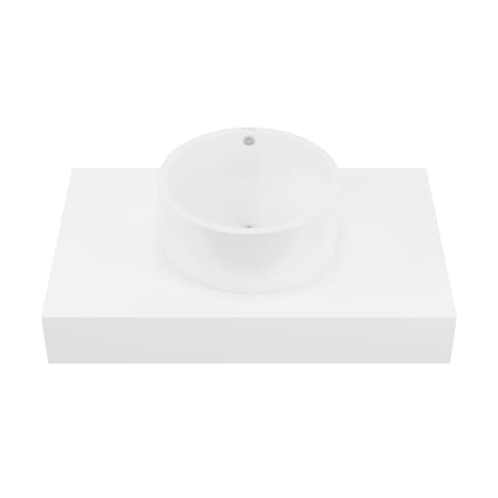 Swiss Madison Monaco 35" Sintered Stone Vanity Top Glossy White