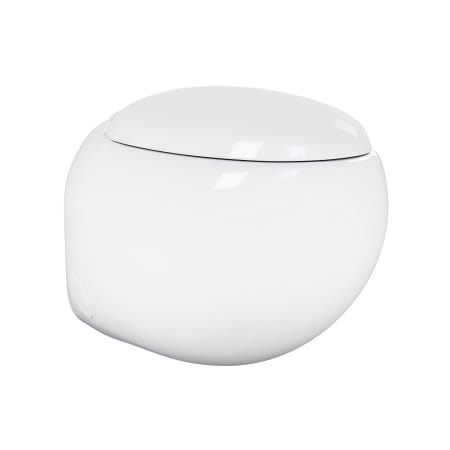 Swiss Madison Plaisir Round Toilet Bowl Only - Seat Included White