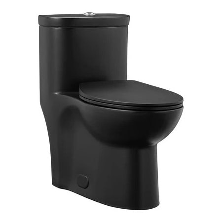Swiss Madison Sublime 1.6 GPF Dual Flush One Piece Elongated Toilet with Push Button Flush - Seat Included