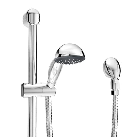 Symmons Dia 1.5 GPM Single Function Hand Shower Package - Includes Slide Bar, Hose, and Wall Supply Polished Chrome