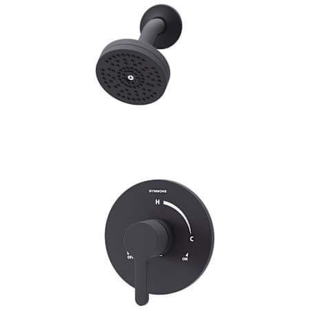 Symmons Solarity Shower Only Trim Package with 1.5 GPM Single Function Shower Head and Matte Black