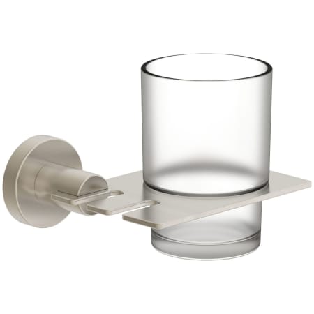 Symmons Dia Wall Mounted Metal Tooth Brush Holder Satin Nickel