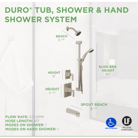 Duro Shower System Brushed