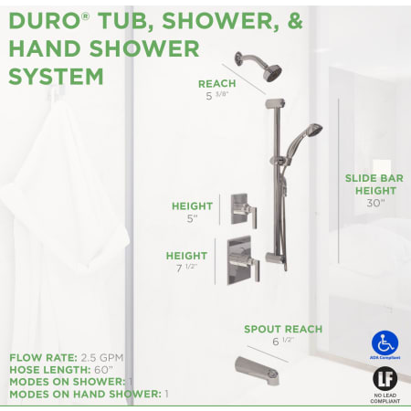 Duro Shower System Dimensions