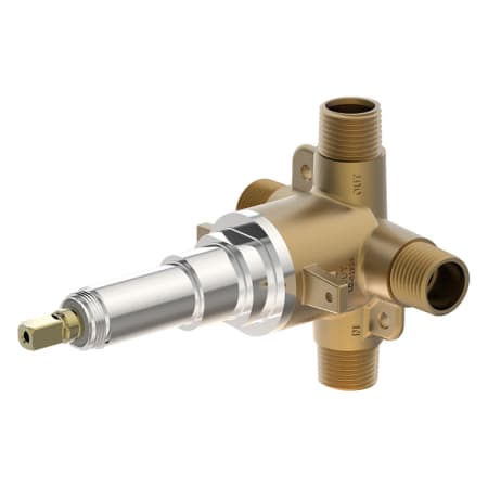 Symmons 1/2" Triple Outlet Diverter Valve with Shared Functionality Brass