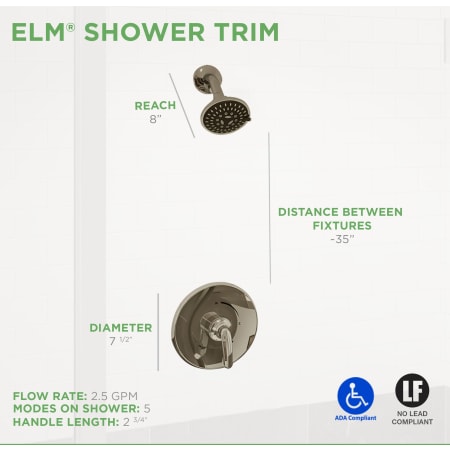 Elm Shower Only Dimensions