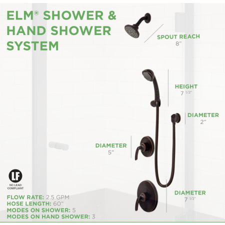 Elm Shower System Bronze