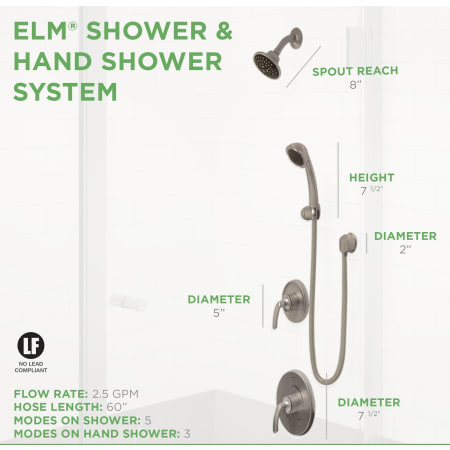 Elm Shower System Brushed