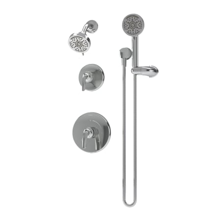 Symmons Elm Shower Only Trim Package with 1.5 GPM Multi Function Shower Head and Hand Shower Polished Chrome