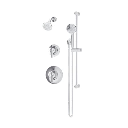 Symmons Birch Shower Only Trim Package with 1.5 GPM Single Function Shower Head and Hand Shower Polished Chrome