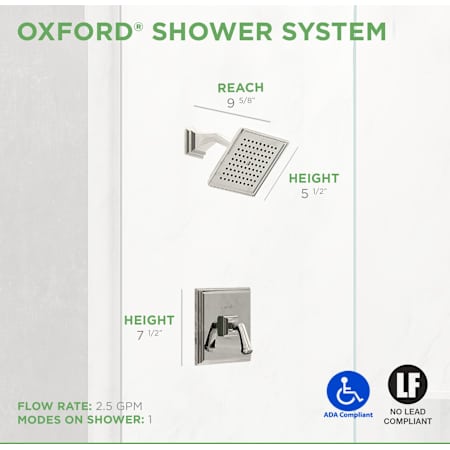 Oxford Shower Dimensions
