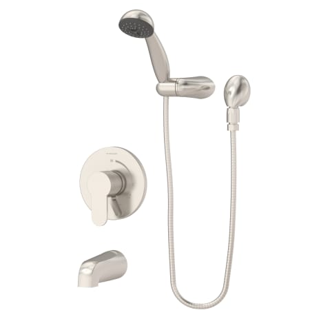 Symmons Identity Tub and Shower Trim Package with Single-Function Hand Shower and Volume Control - Valve Not Included Satin Nickel