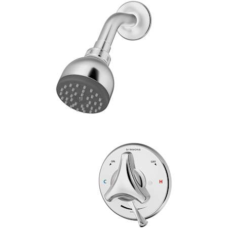 Symmons Origins Shower Trim Package with Single Function Shower Head with Double Knob Handle - No Rough In Valve Included Polished Chrome
