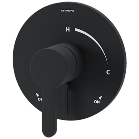Symmons Solarity Single Cartridge Pressure Balanced Valve Trim Only with Single Lever Handle - Less Rough In Matte Black