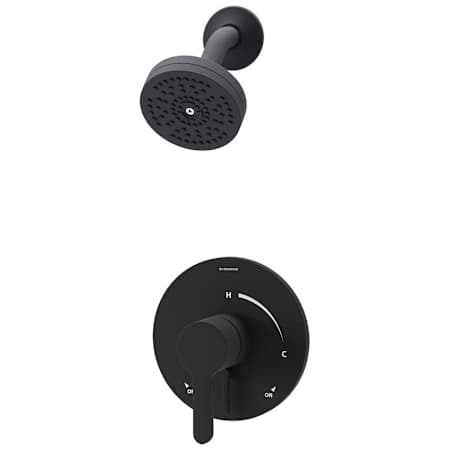 Symmons Solarity Shower Only Trim Package with 1.5 GPM Shower Head Matte Black