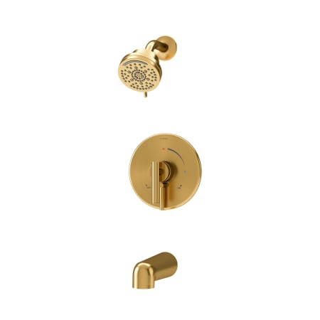 Symmons Dia HydroMersion Tub and Shower Trim Package with 1.5 GPM Multi Function Shower Head and Integrated Diverter Brushed Bronze