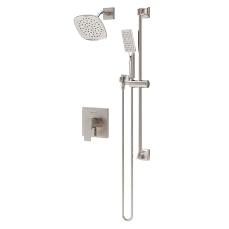 Symmons Verity HydroMersion Pressure Balanced Shower System with Shower Head, Hand Shower, Shower Arm, Hose, and Valve Trim with Integrated Diverter Satin Nickel
